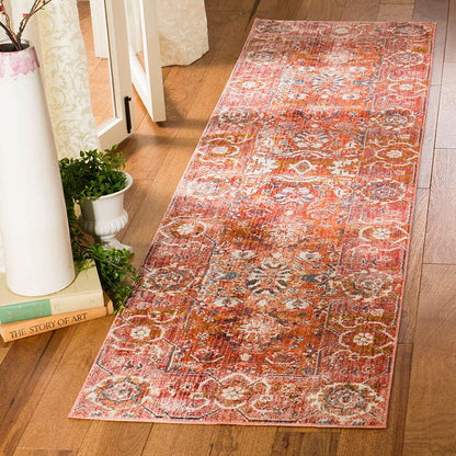 Safavieh Vintage Persian Vtp471Q Red / Orange Area Rug