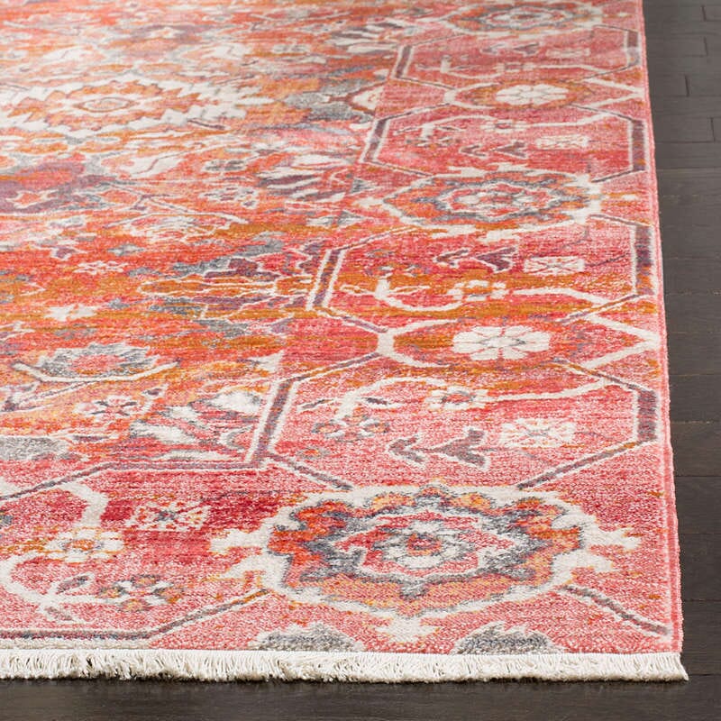 Safavieh Vintage Persian Vtp471Q Red / Orange Area Rug