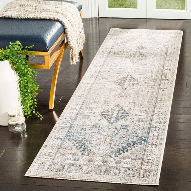 Safavieh Vintage Persian Vtp472F Grey / Blue Rugs.