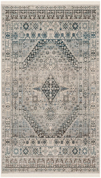 Safavieh Vintage Persian Vtp472F Grey / Blue Vintage / Distressed Area Rug