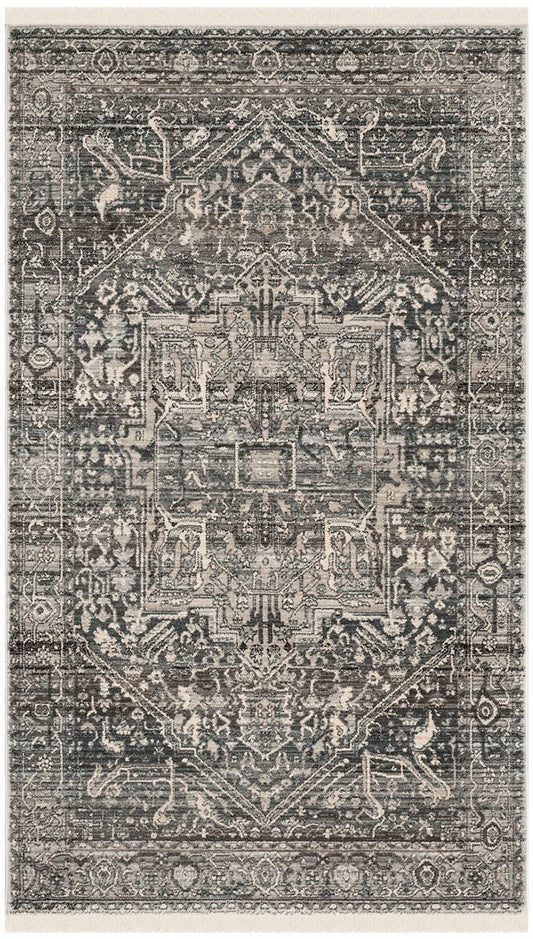 Safavieh Vintage Persian Vtp474F Grey / Charcoal Area Rug