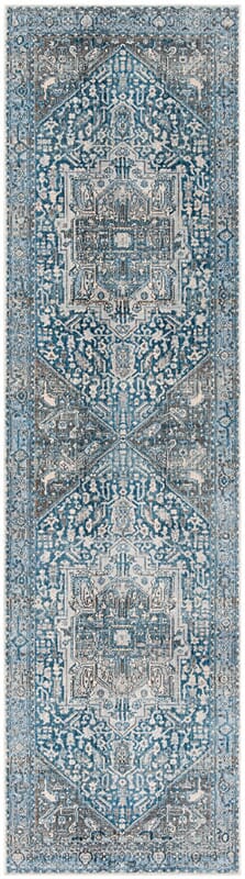 Safavieh Vintage Persian Vtp474H Charcoal / Blue Vintage / Distressed Area Rug