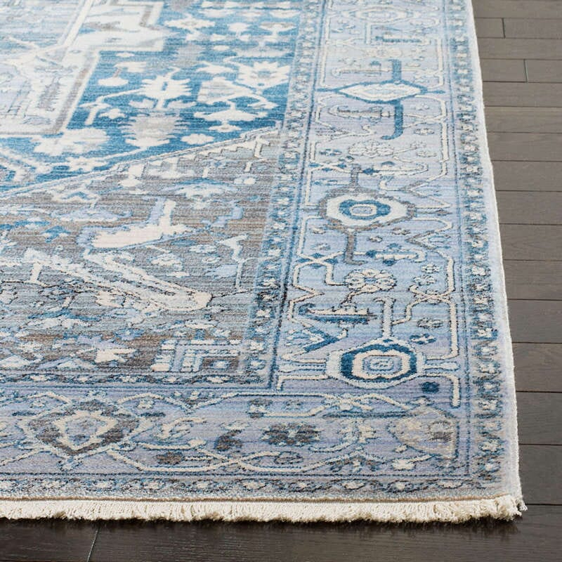 Safavieh Vintage Persian Vtp474H Charcoal / Blue Vintage / Distressed Area Rug