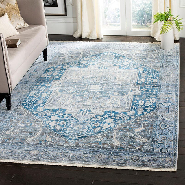 Safavieh Vintage Persian Vtp474H Charcoal / Blue Rugs.