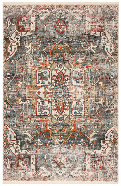 Safavieh Vintage Persian Vtp475H Charcoal / Olive Vintage / Distressed Area Rug