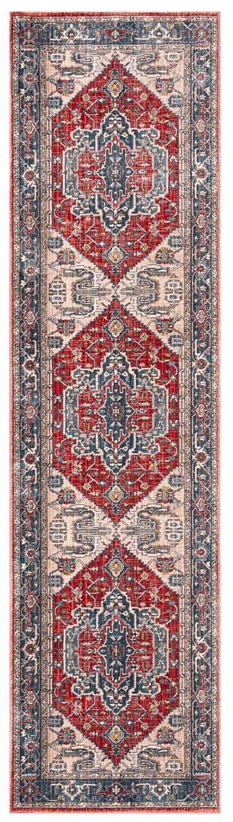 Safavieh Vintage Persian Vtp477Q Red / Blue Area Rug