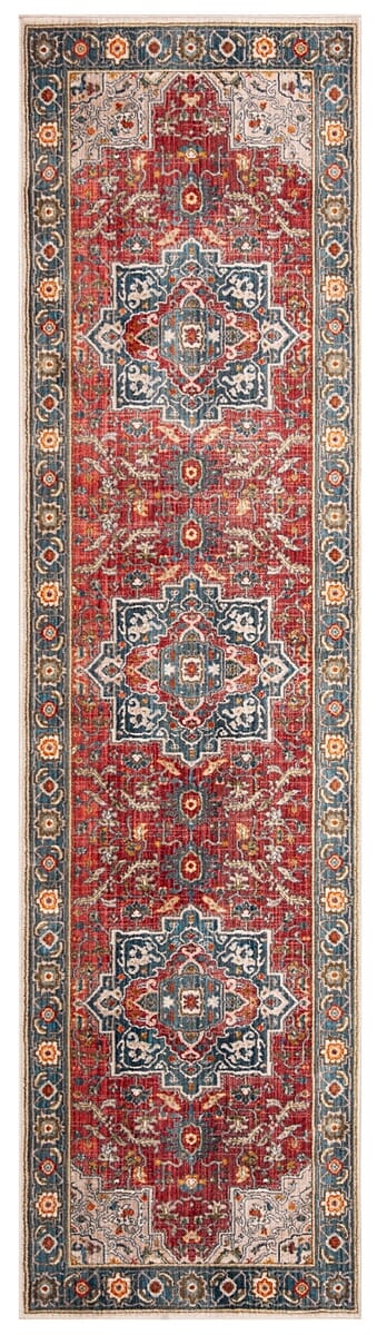 Safavieh Vintage Persian Vtp478Q Red / Blue Area Rug