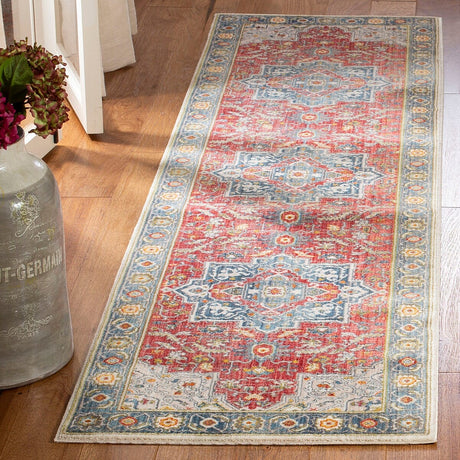 Safavieh Vintage Persian Vtp478Q Red / Blue Rugs.