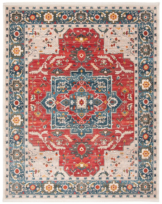 Safavieh Vintage Persian Vtp478Q Red / Blue Area Rug