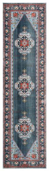 Safavieh Vintage Persian Vtp482M Blue / Light Blue Rugs.