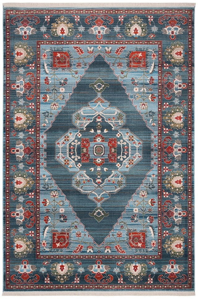 Safavieh Vintage Persian Vtp482M Blue / Light Blue Rugs.