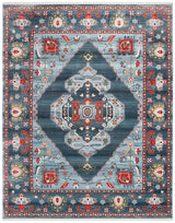 Safavieh Vintage Persian Vtp482M Blue / Light Blue Rugs.