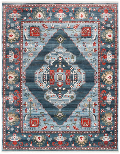 Safavieh Vintage Persian Vtp482M Blue / Light Blue Area Rug