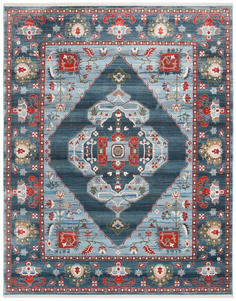 Safavieh Vintage Persian Vtp482M Blue / Light Blue Rugs.