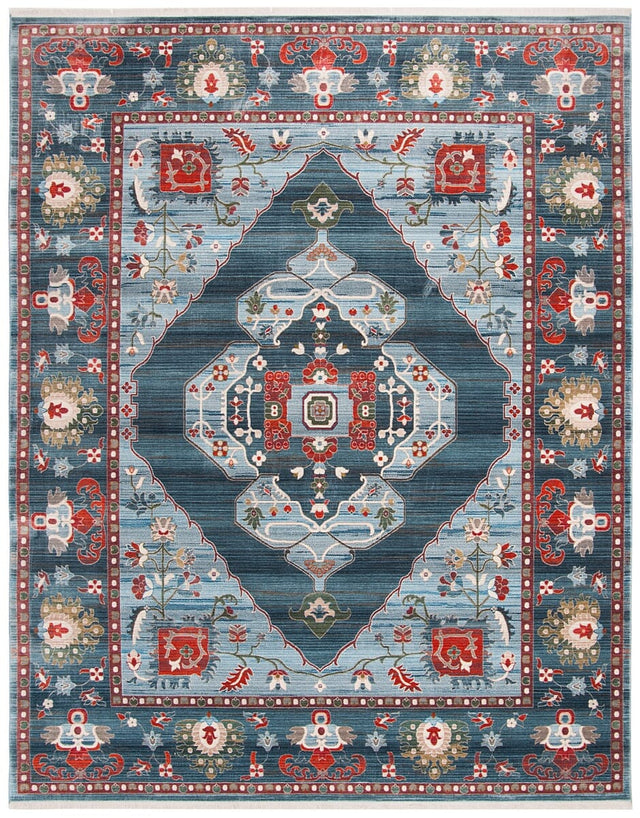 Safavieh Vintage Persian Vtp482M Blue / Light Blue Rugs.