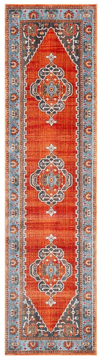 Safavieh Vintage Persian Vtp482P Rust / Blue Area Rug