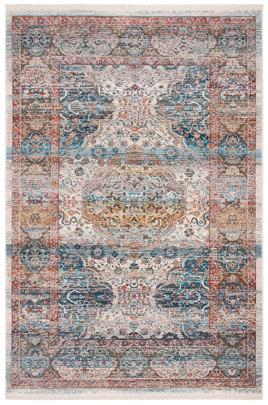 Safavieh Vintage Persian Vtp483B Beige / Blue Vintage / Distressed Area Rug