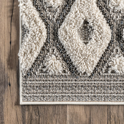 Nuloom Rebecca Textured Nre3003B Gray Area Rug