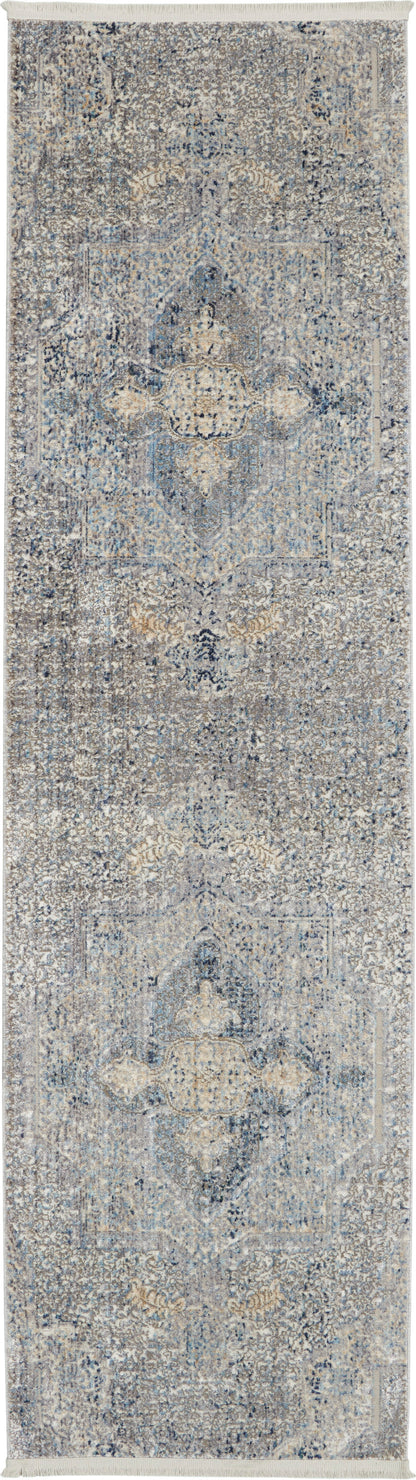 Nourison Lustrous Weave Luw04 Blue/Grey Area Rug