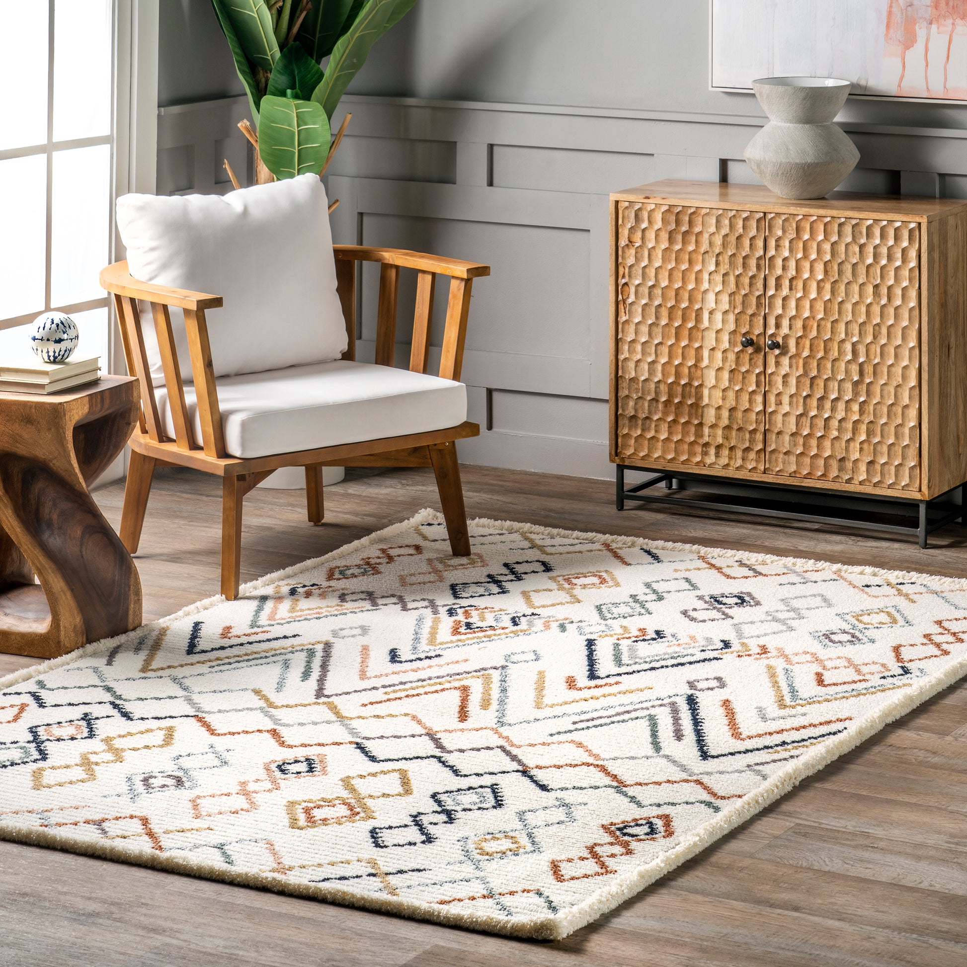 Nuloom Gwenn Bohemian Ngw2365A Beige Area Rug