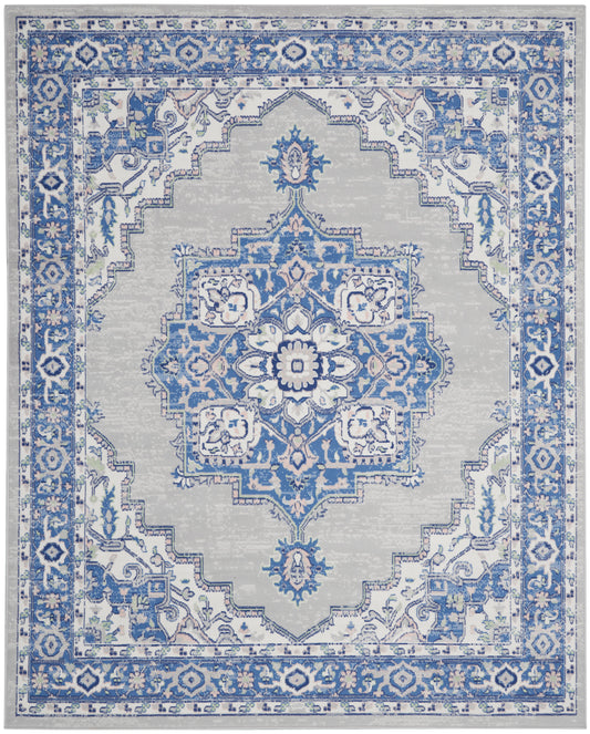 Nourison Whimsicle Whs03 Grey Blue Area Rug