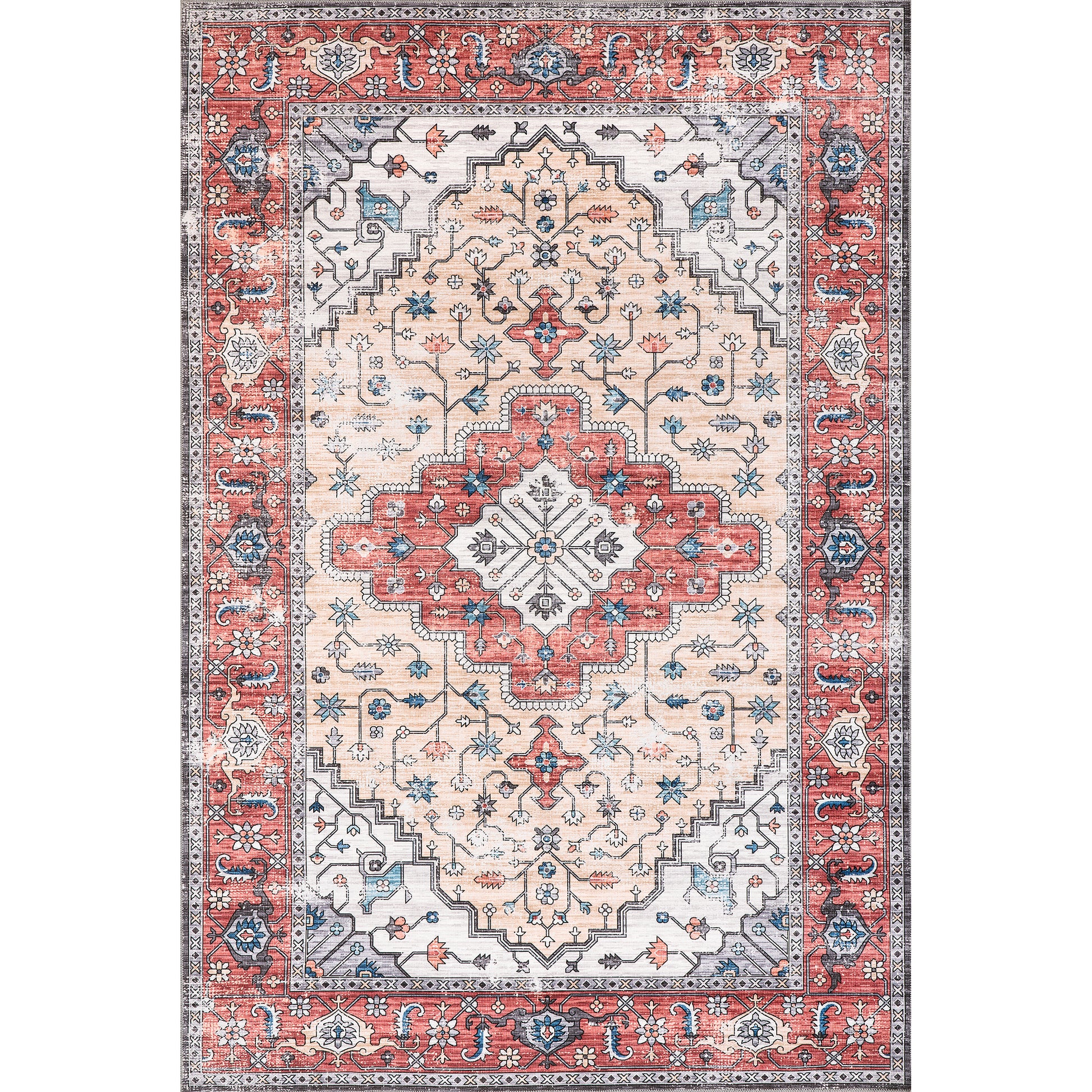 AreaRugs.com Wavaj Nwa1214A Rust Area Rug