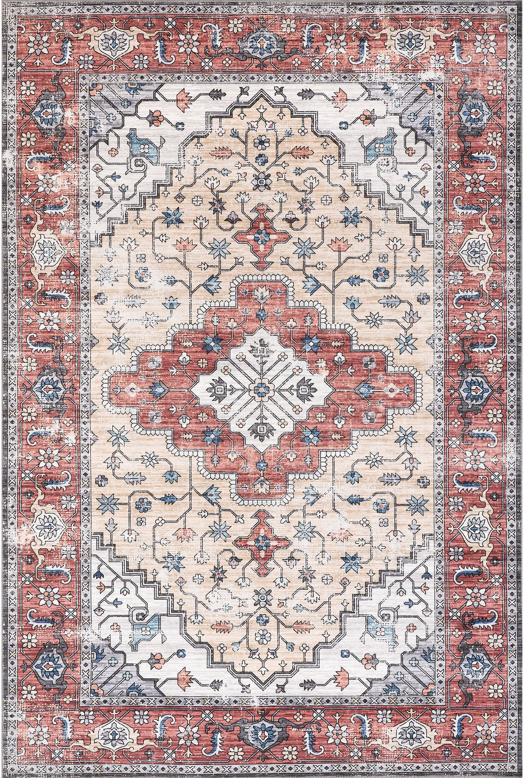 AreaRugs.com Wavaj Nwa1214A Rust Area Rug