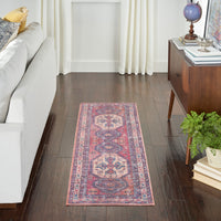 Nourison Nicole Curtis Series 1 Sr105 Red/Navy Area Rug