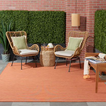 Nourison Positano Pos01 Terracotta Area Rug