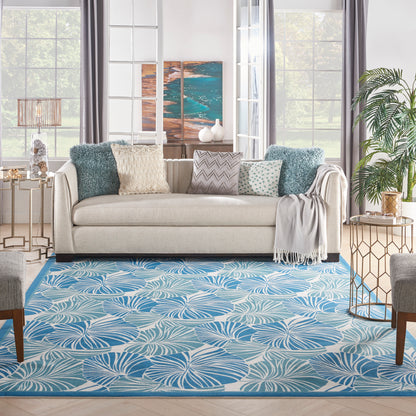 Nourison Sun N Shade Snd87 Blue Area Rug