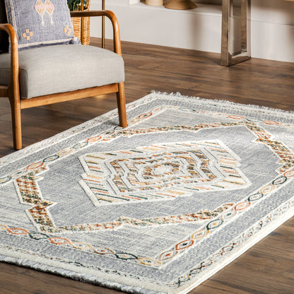 Nuloom Pola Npo1359A Light Gray Area Rug