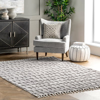 Nuloom Jean Ovals Nje2339A Gray Area Rug