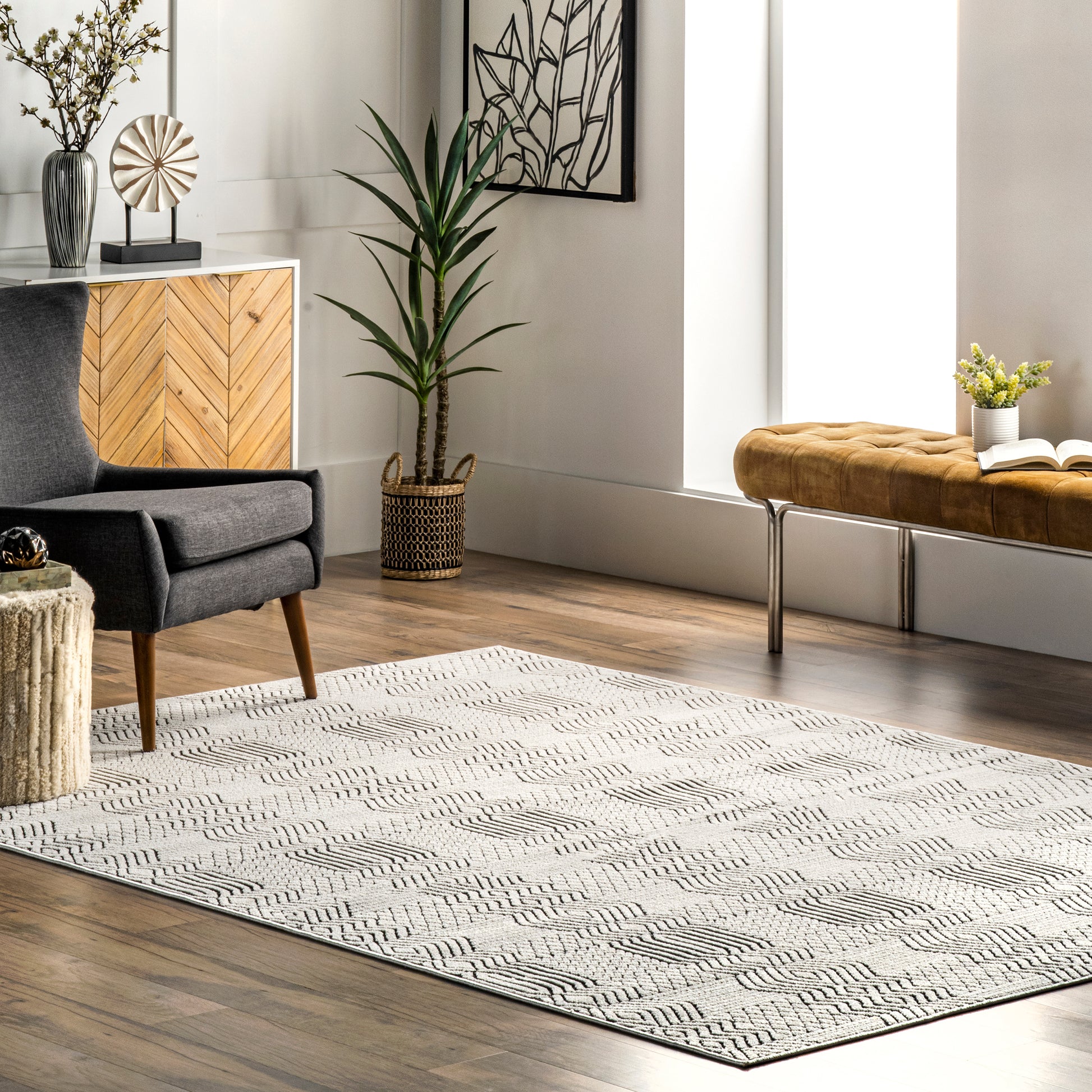 Nuloom Stacey Modern Nst3545A Gray Area Rug