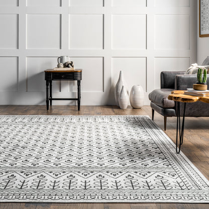 AreaRugs.com Wavaj Nwa1277A Gray Area Rug