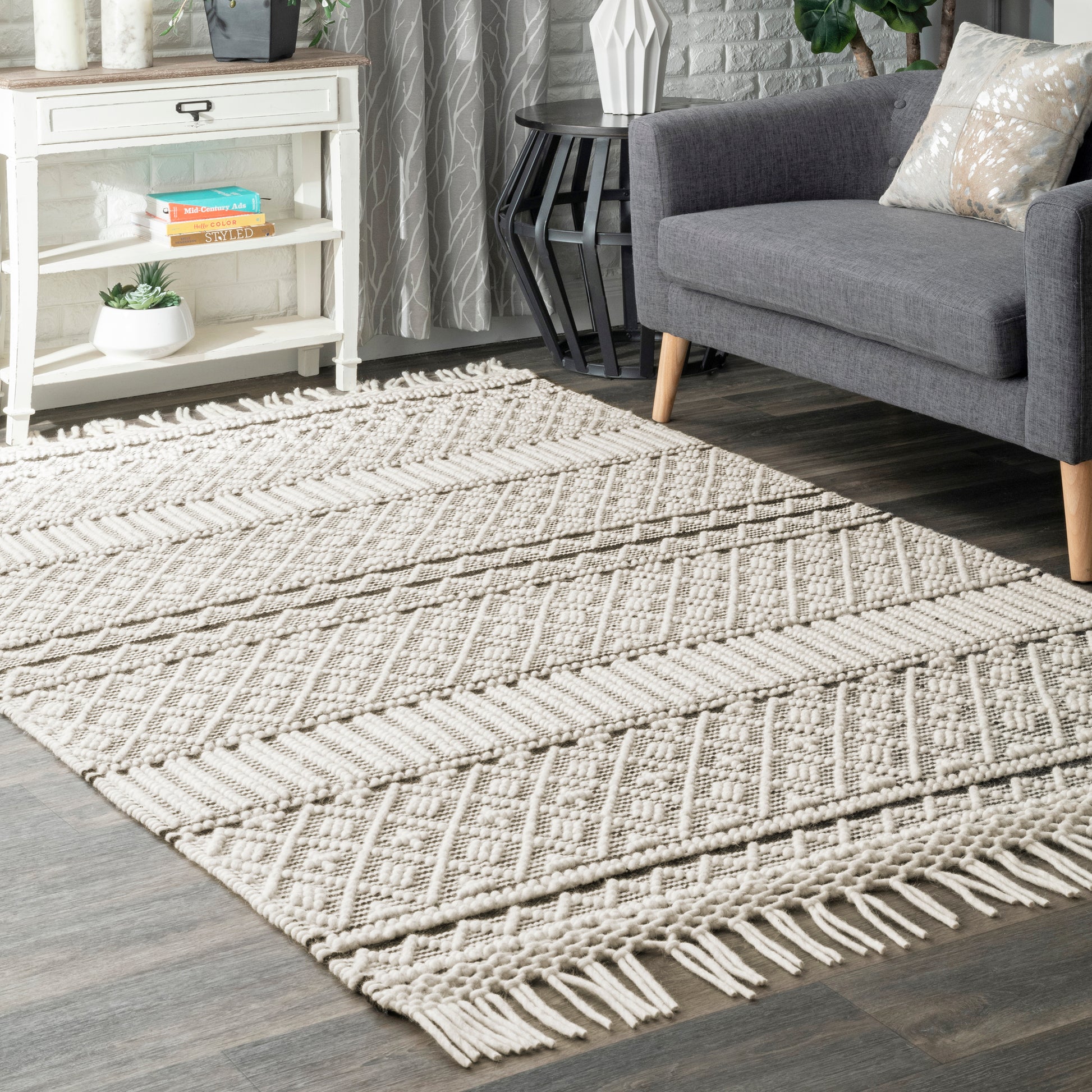 Nuloom Texture Supreme Nte2089A Ivory Area Rug