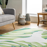 Nuloom Dewey Tropical Nde2025A Green Area Rug