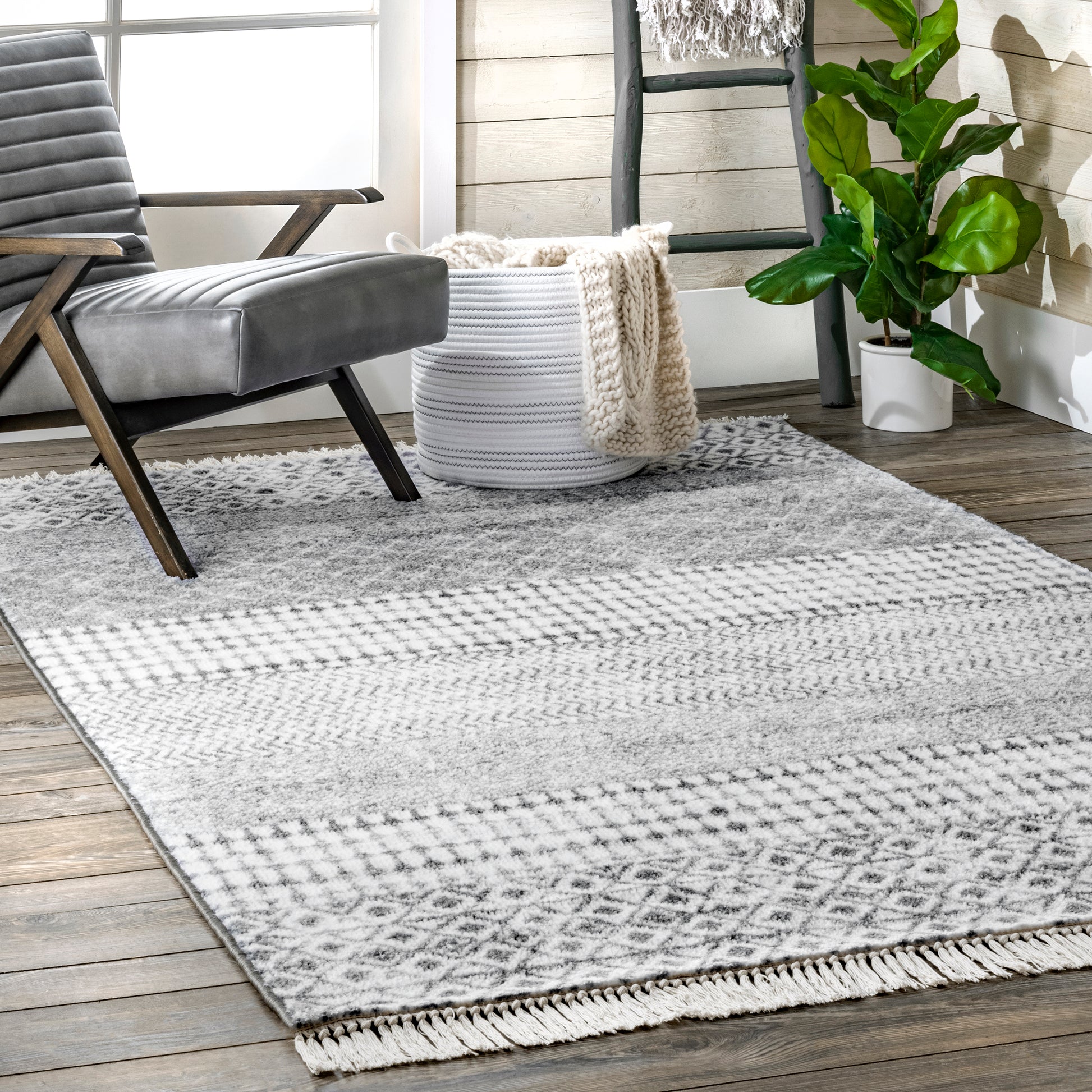 Nuloom Ellison Glen Nel2526A Gray Area Rug