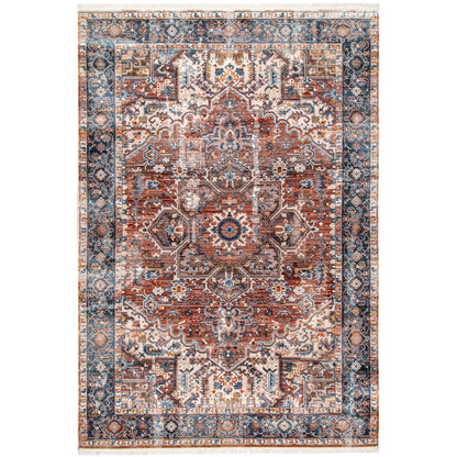 Nuloom Vintage Pauline Floral Nvi2127A Rust Area Rug