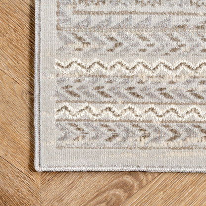 Nuloom Binata Tribal Nbi1855A Beige Area Rug