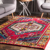 Nuloom Joy Tribal Njo1687A Red Area Rug