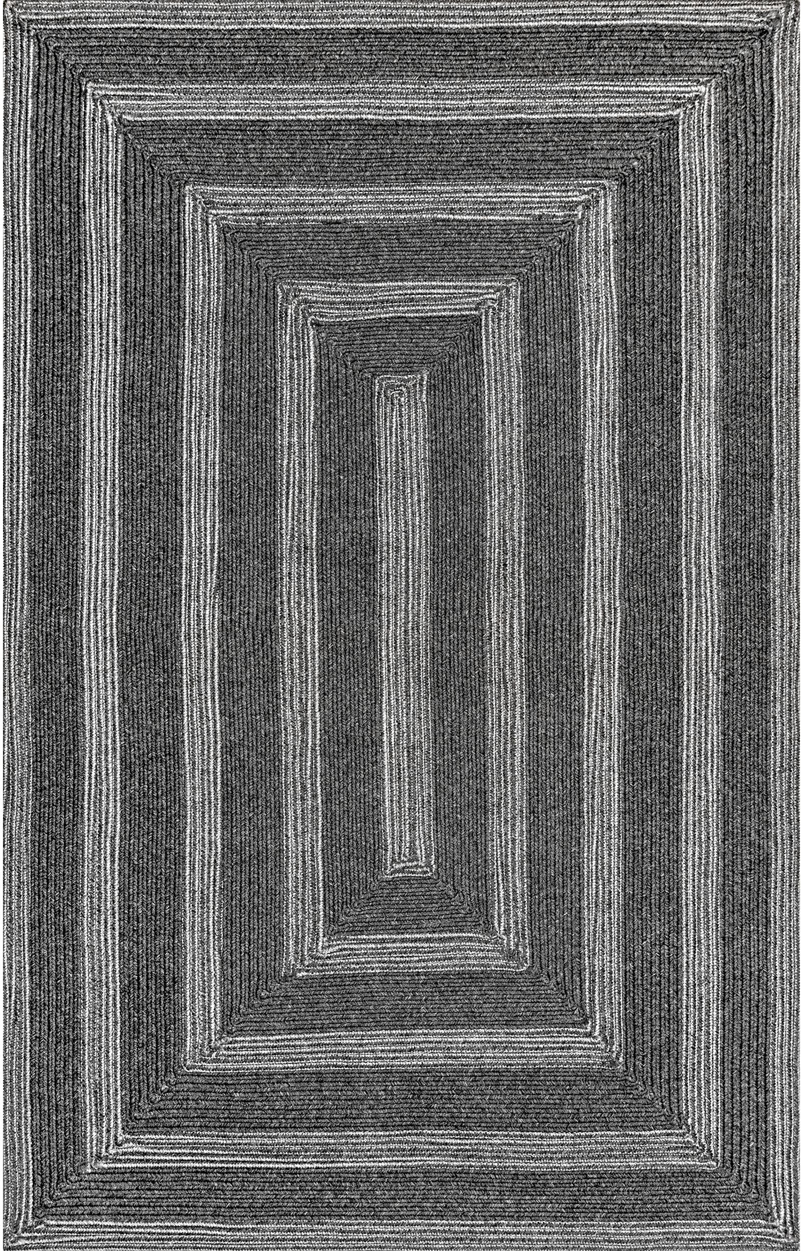 Nuloom Rowan Texture Nro2034B Charcoal Area Rug