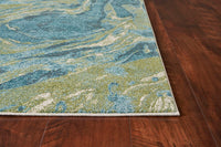 KAS Watercolors 6238 Geode Teal Organic / Abstract Area Rug