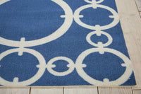 Nourison Waverly Sun And Shade Snd02 Navy Geometric Area Rug