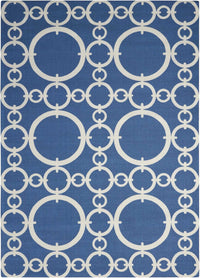 Nourison Waverly Sun And Shade Snd02 Navy Geometric Area Rug