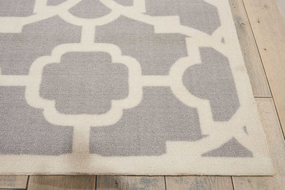 Nourison Waverly Sun And Shade Snd04 Grey Geometric Area Rug