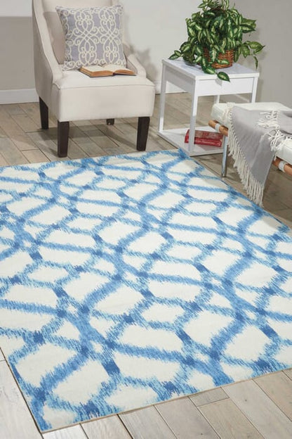 Nourison Waverly Sun And Shade Snd05 Aegean Geometric Area Rug