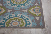 Nourison Waverly Sun And Shade Snd16 Jade Geometric Area Rug