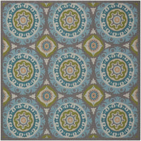 Nourison Waverly Sun And Shade Snd16 Jade Geometric Area Rug