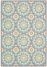 Nourison Waverly Sun And Shade Snd16 Jade Geometric Area Rug