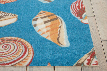 Nourison Waverly Sun And Shade Snd22 Azure Coastal Area Rug